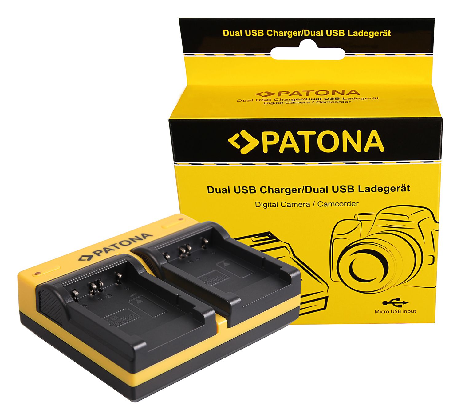 Patona Ladegerät Dual USB Sony NP-FT1