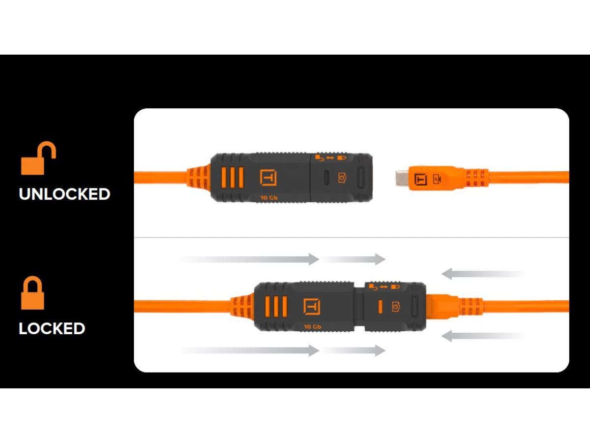 TetherPro 10G USB-C Ext Cable 4.8m Blk