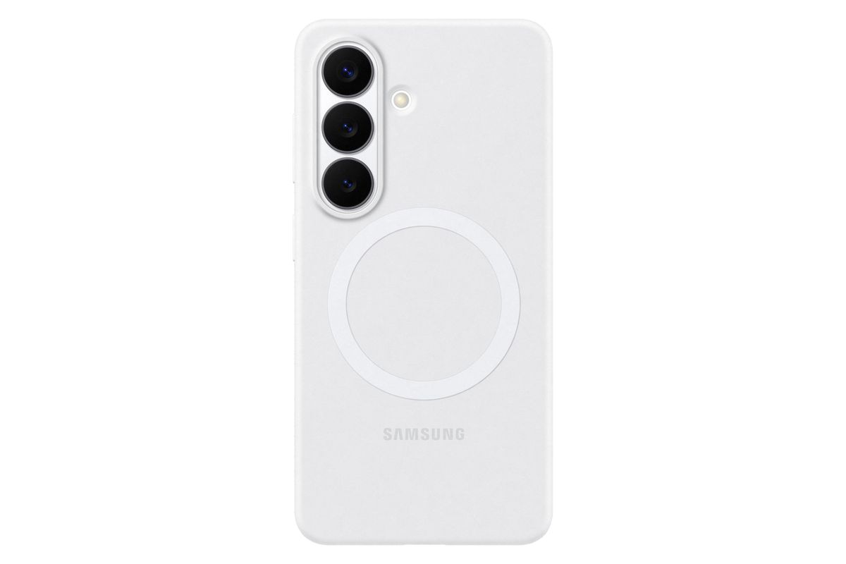 Samsung S26 Silicone Magnet Case White