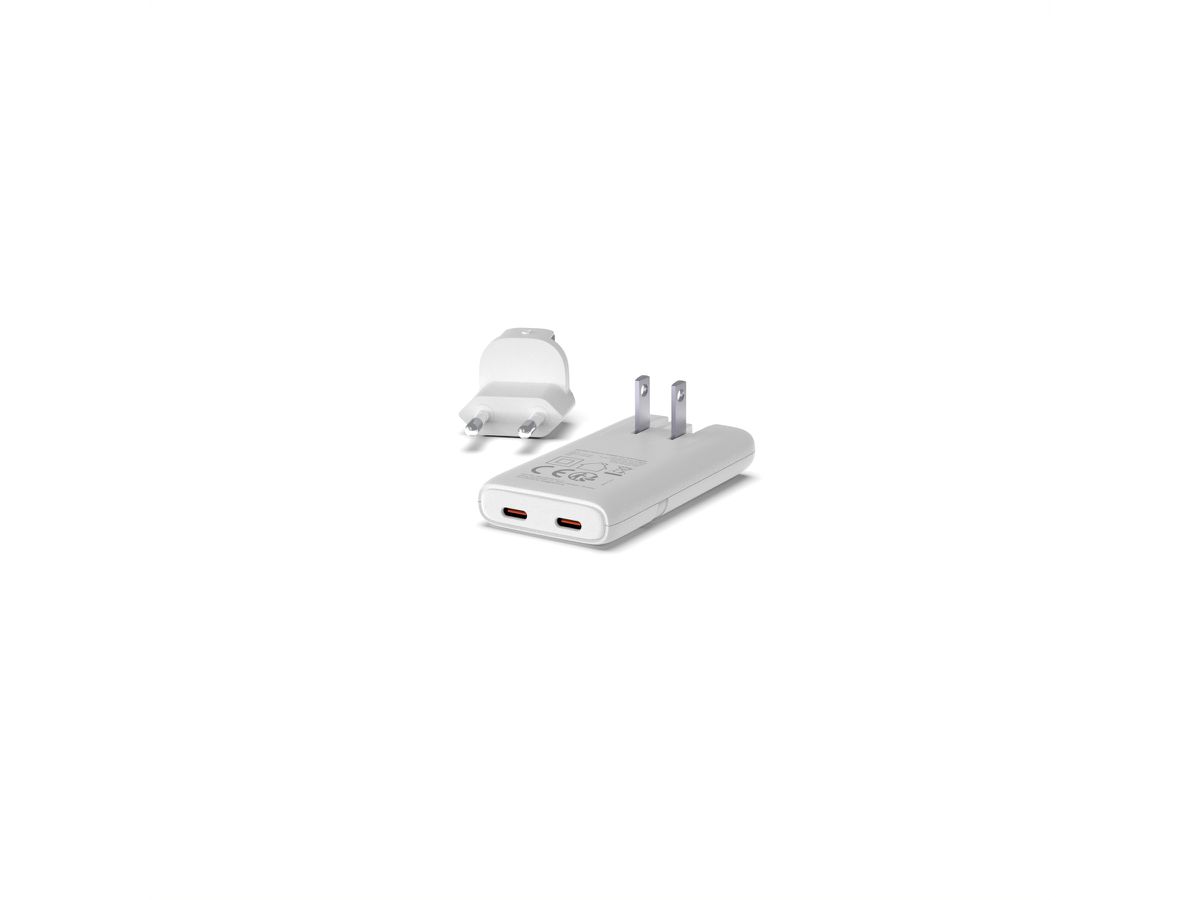 Patona GaN Flat PD 65W 2x USB-C White