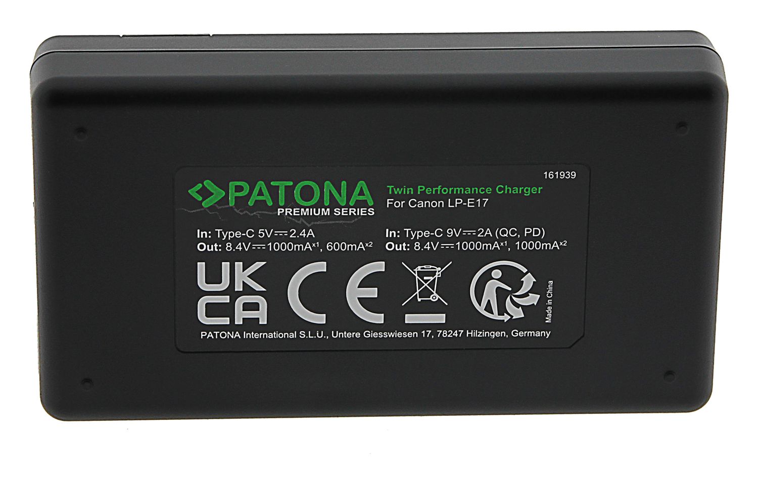 Patona Premium Twin Charger Canon LP-E17