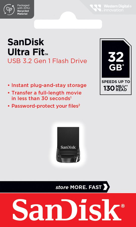 Sandisk Ultra USB 3.2 Fit 32GB 130MB/s