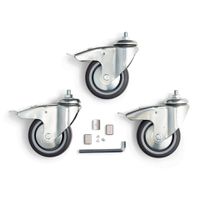 Manfrotto Wheel Set 100mm M10 w/Brakes