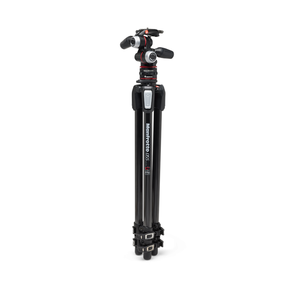 Manfrotto 055XPRO Carbon Tripod w/3W H.