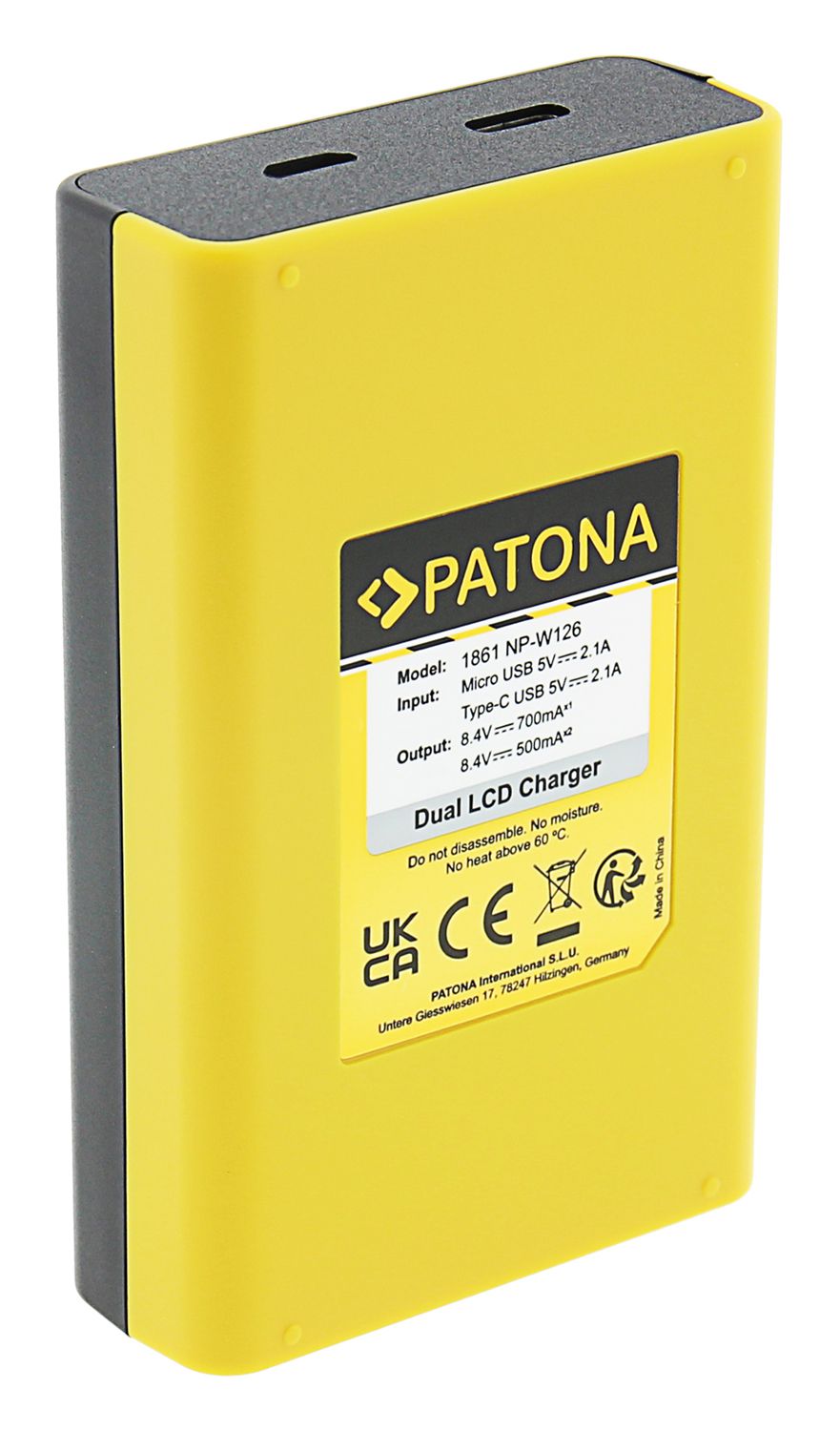 Patona Dual LCD USB Fujifilm NP-W126