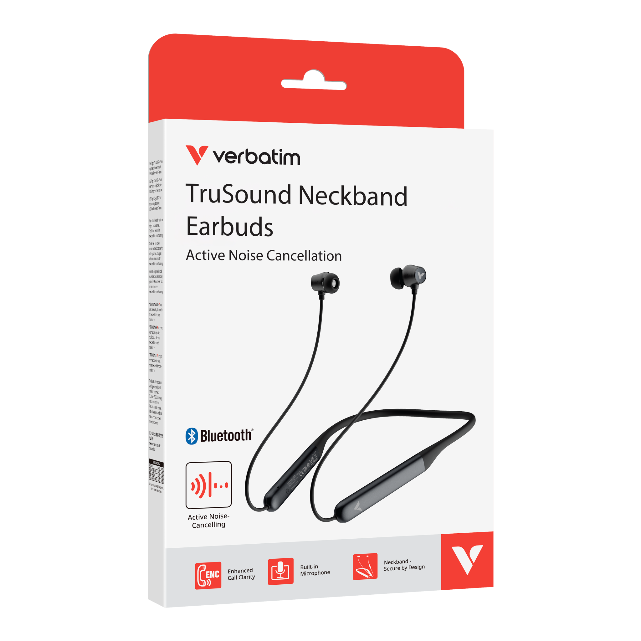 Verbatim Neckband Earbuds ANC Black