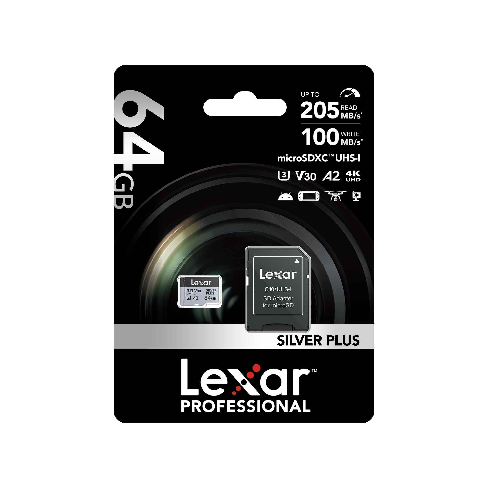 Lexar micro SDXC Silver Plus 64GB