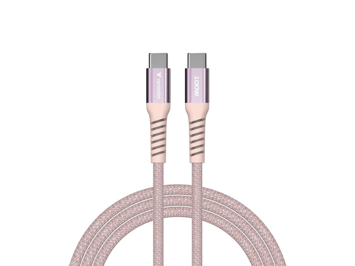 Verbatim Magnetic Cable USB-C 100W Pink