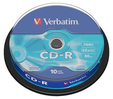 Verbatim CD-R Spindle 700MB 52x 10 Pack