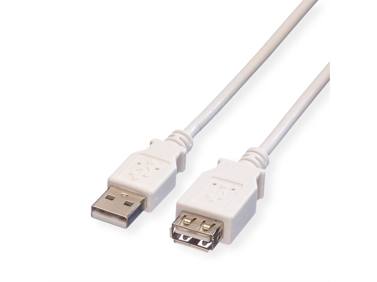 VALUE USB 2.0 Kabel, A-A, white (0.8 m)