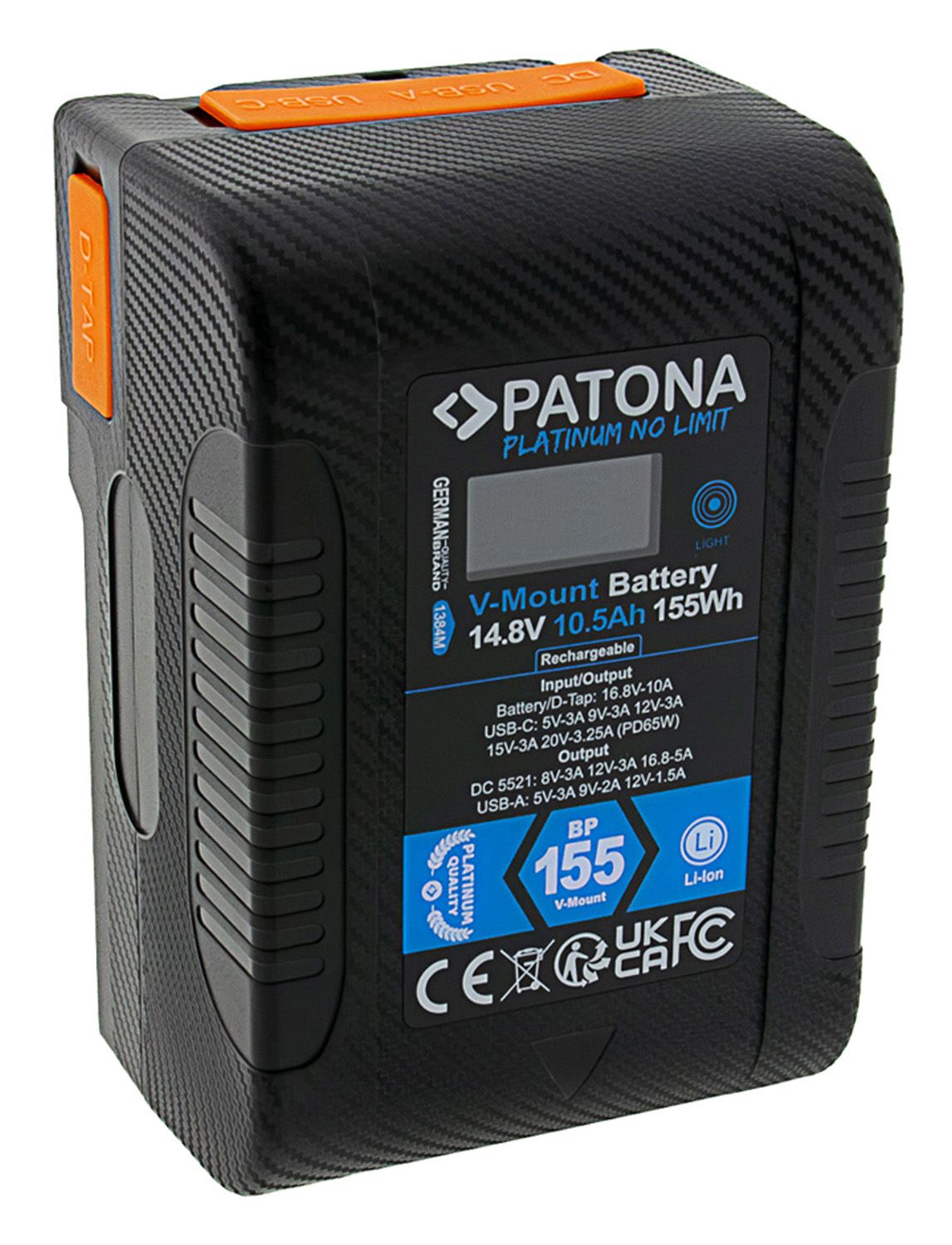 Patona Platinum V-Mount BP-155W