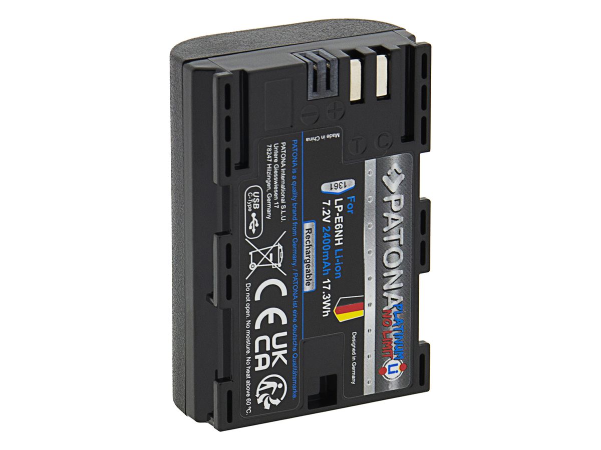 Patona Platinum Canon LP-E6NH USB-C Inp.