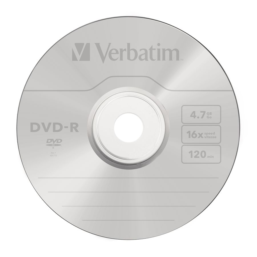 Verbatim DVD-R Spindle 4.7GB 16x 50 Pack
