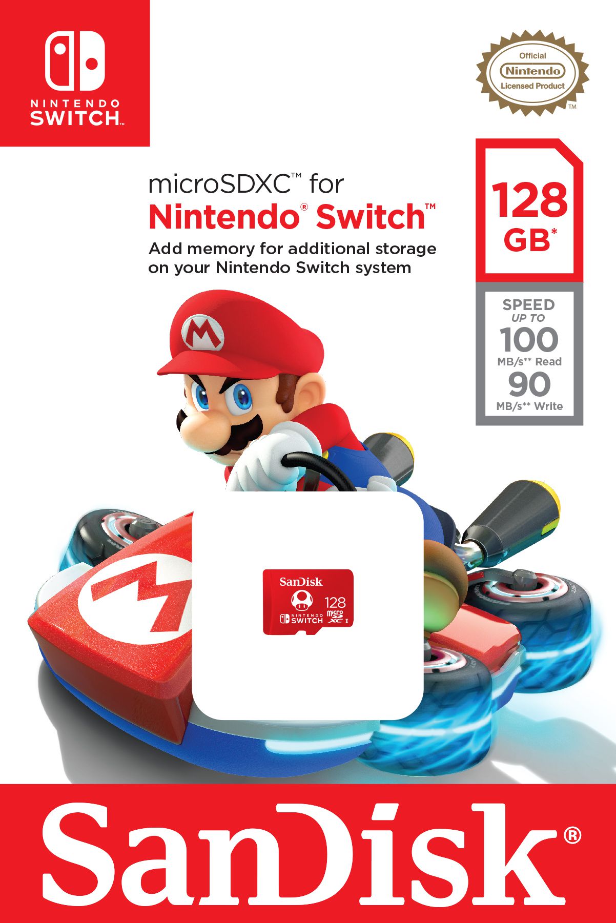 SanDisk microSDXC Nintendo Switch 128GB