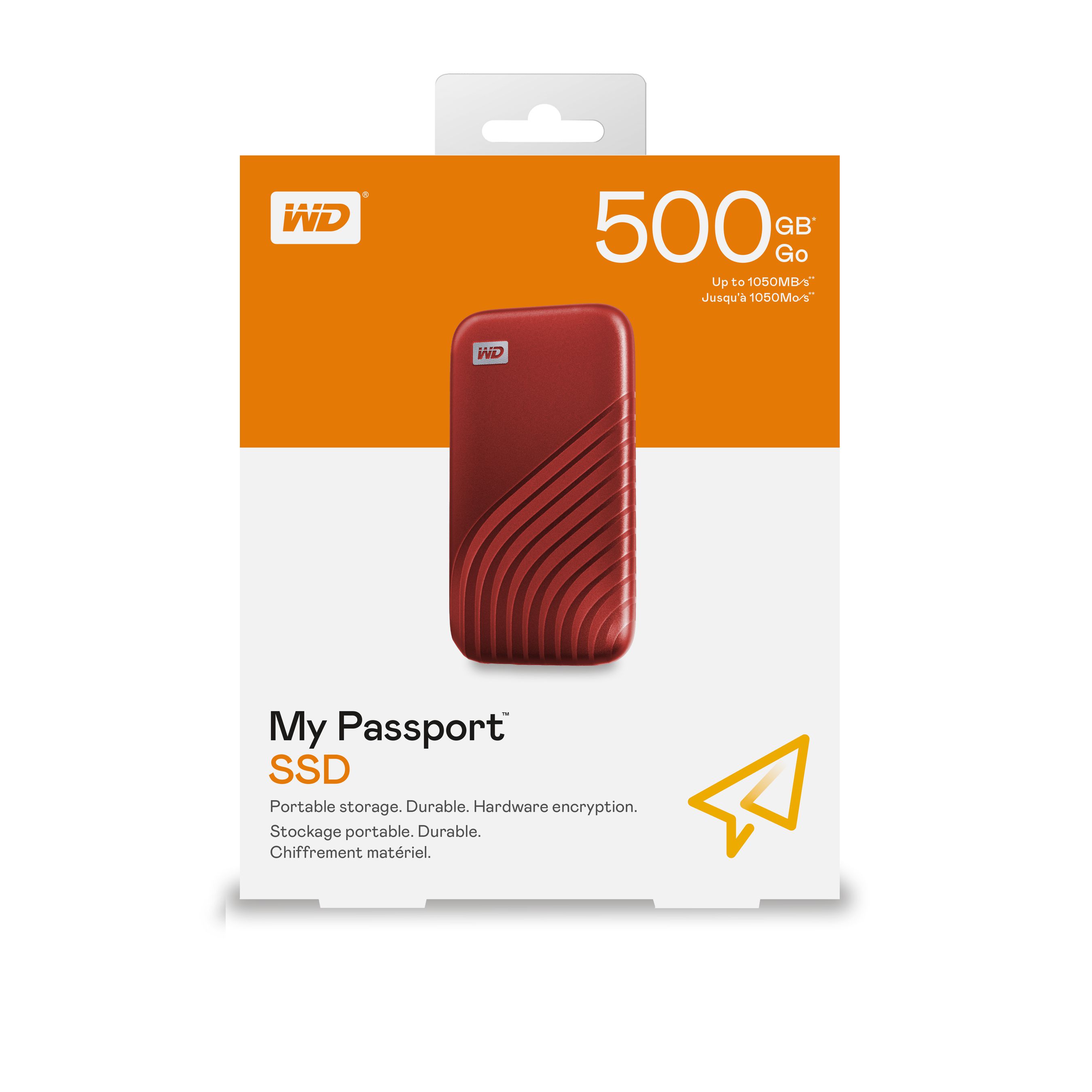 WD My Passport SSD 1TB red