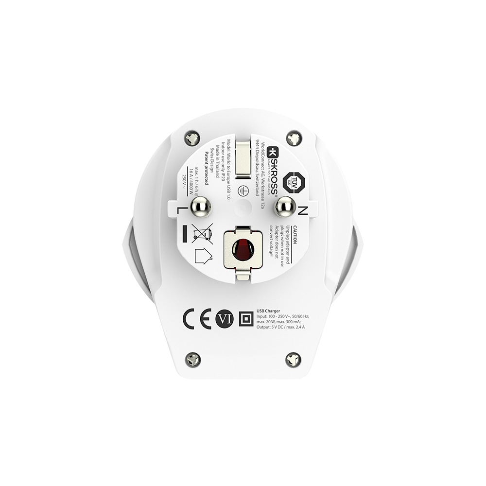 Skross World to Europe USB