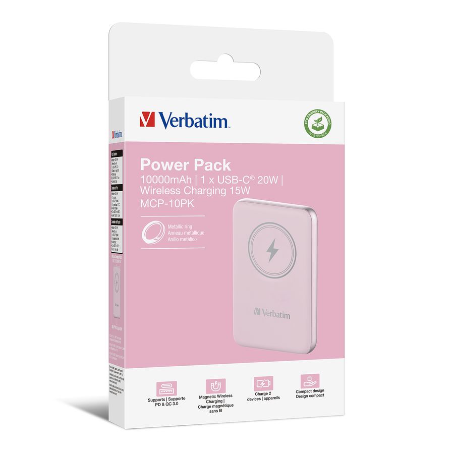 Verbatim Powerbank 10000 mAh Pink