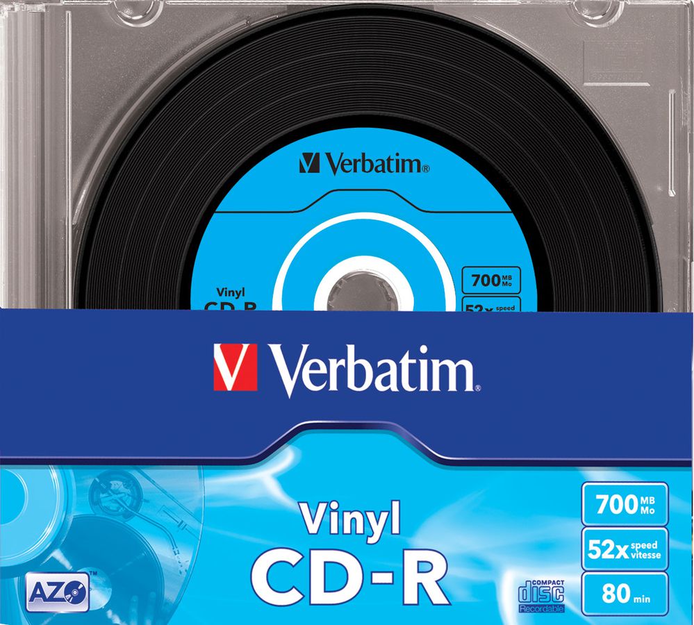 Verbatim CD-R Slim 700MB 52x Vinyl 10 Pk