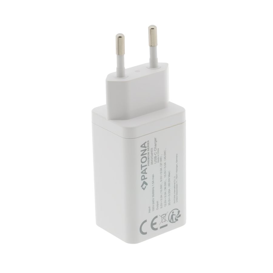 Patona GaN PD Charger 65W USB-C white