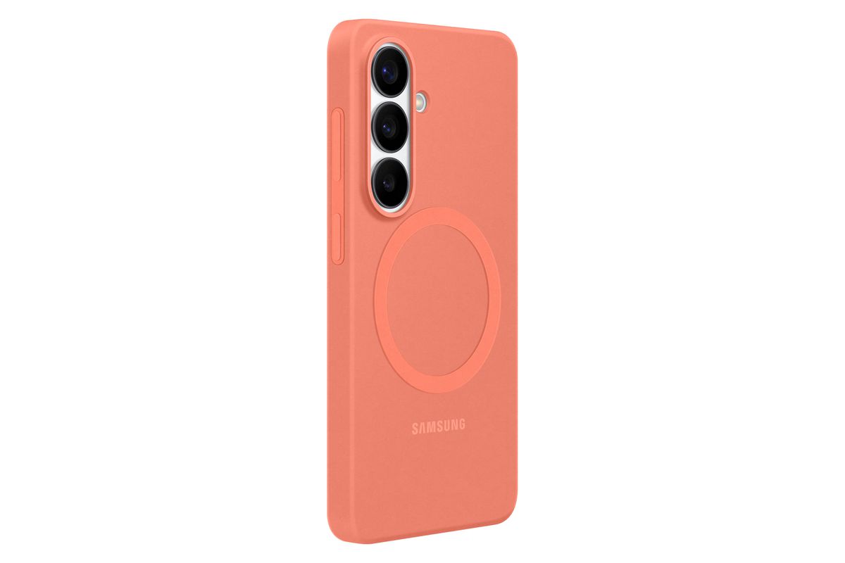 Samsung S26 Silicone Magnet Cas Coralred