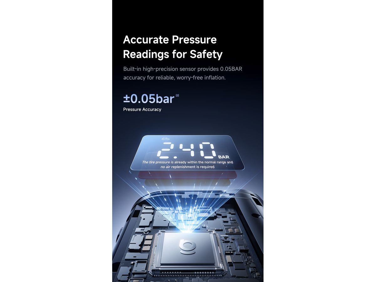 Baseus GoTrip VA1Pro Mini Wired Inflator