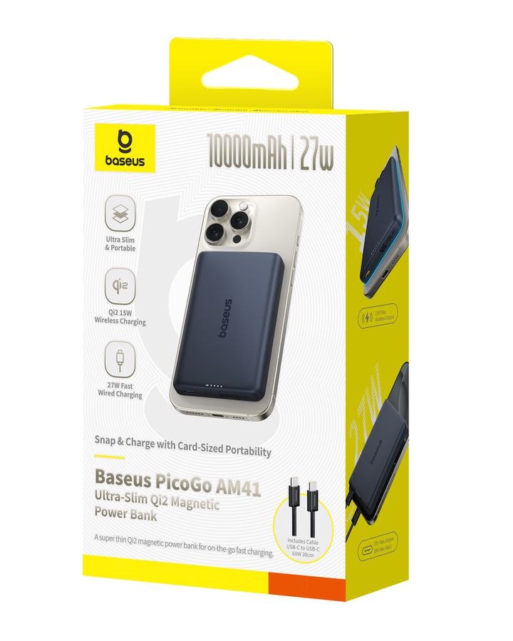 Baseus PicoGo UltraSlim Qi2 PB 10KmAh