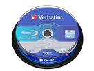 Verbatim BD-R Spindle 25GB 6x 10 Pack