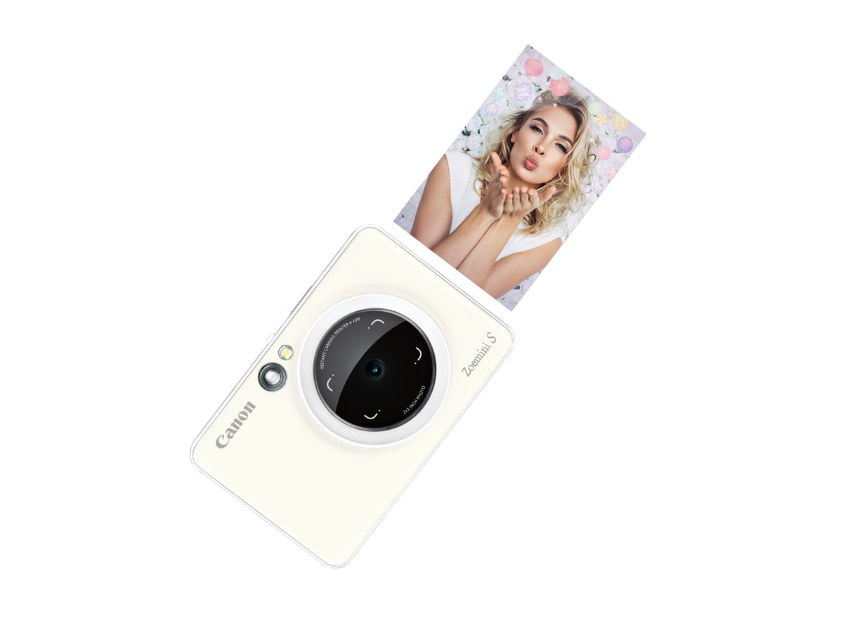 Canon Zoemini S Pearl White Essent.-Kit