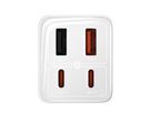 Baseus GaN6 Pro 4 Port Charger 65W White