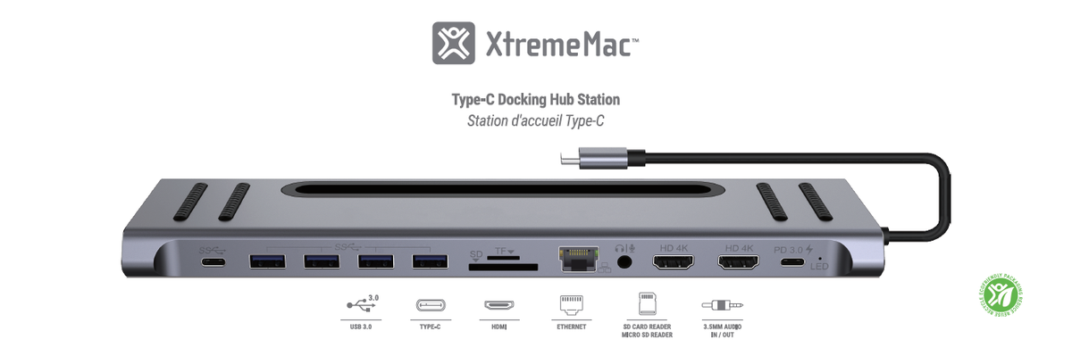 XtremeMac Type-C Hub Station 12 Port