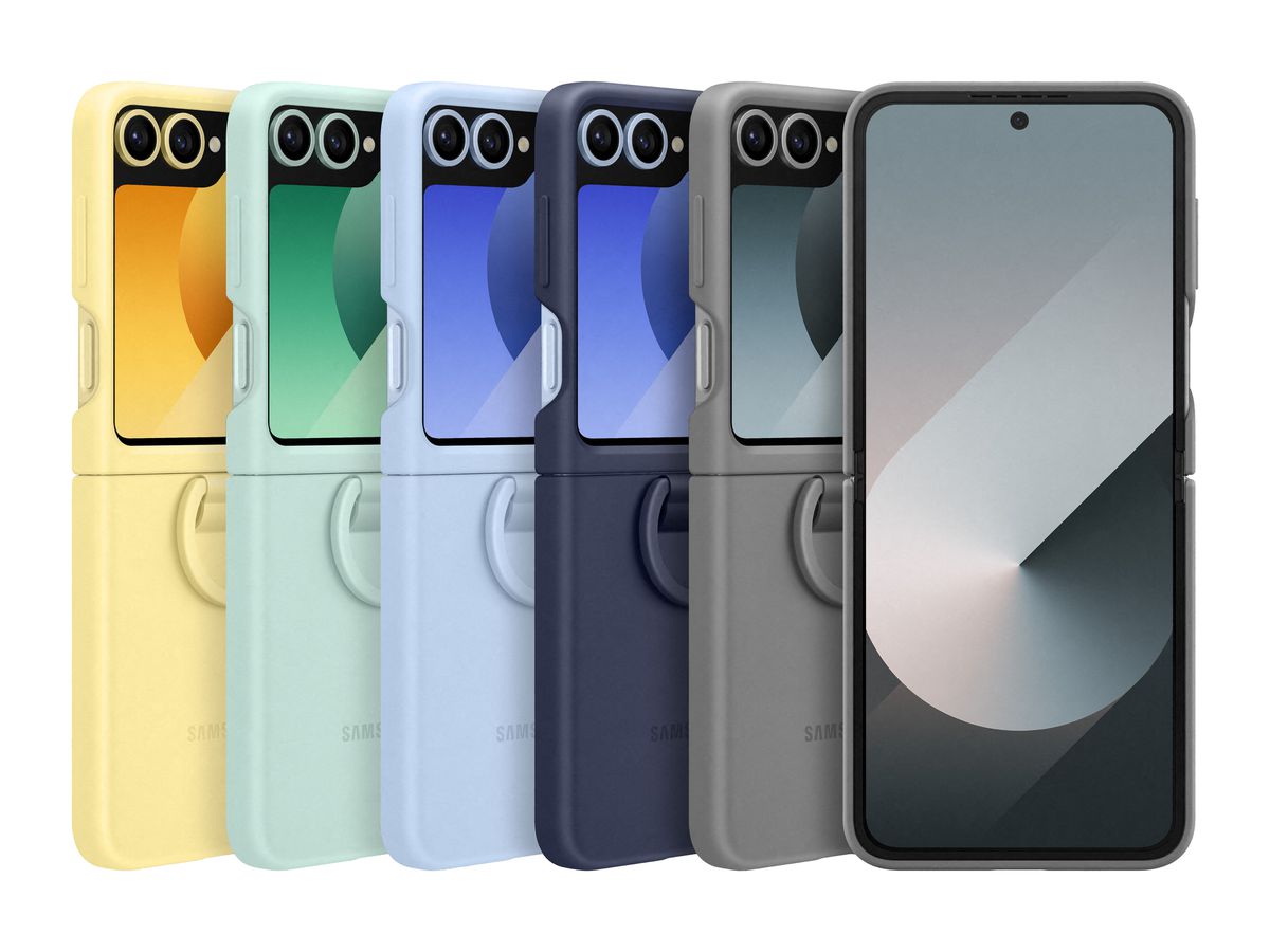 Samsung Flip 6 Silicone Case Gray