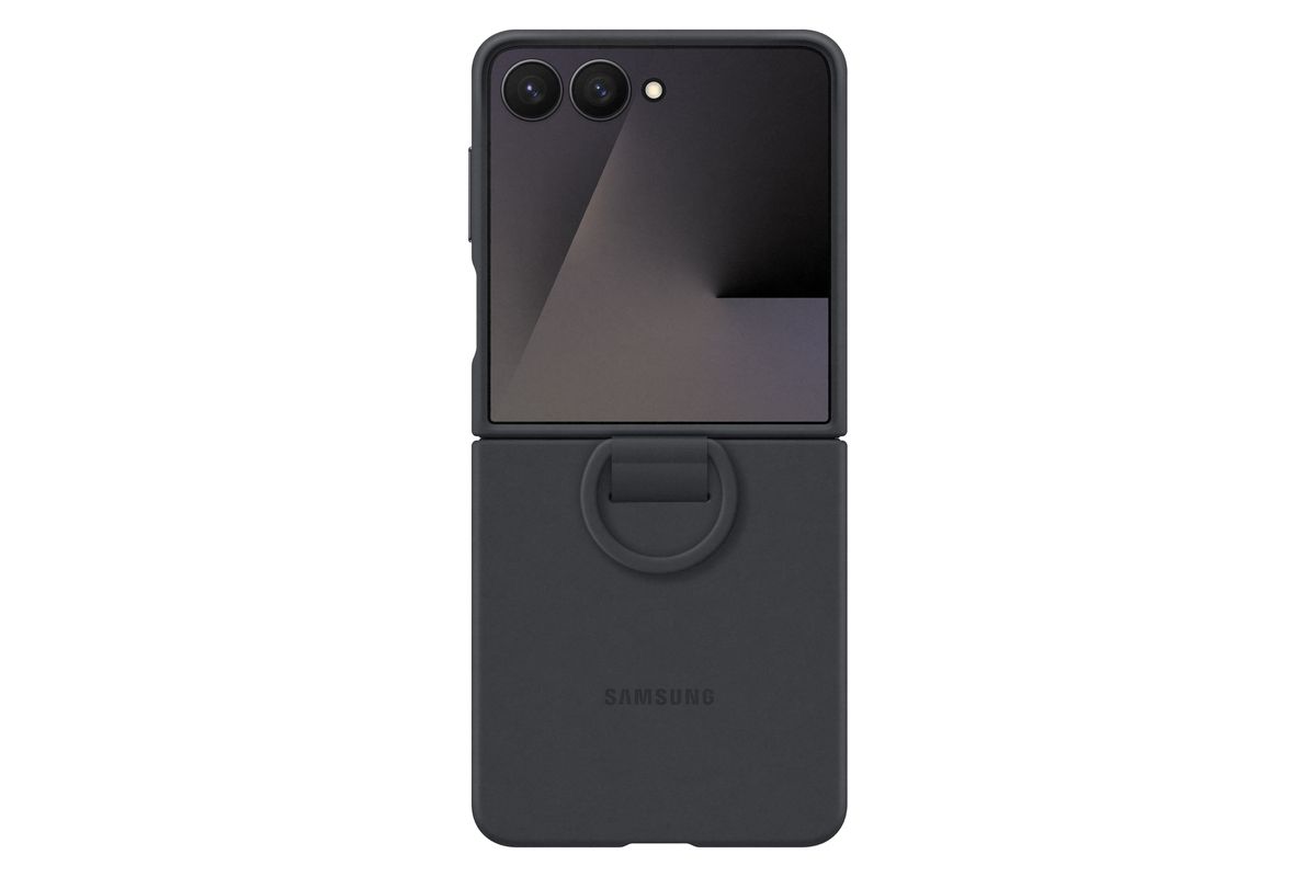 Samsung Flip 7 Ring Case Black