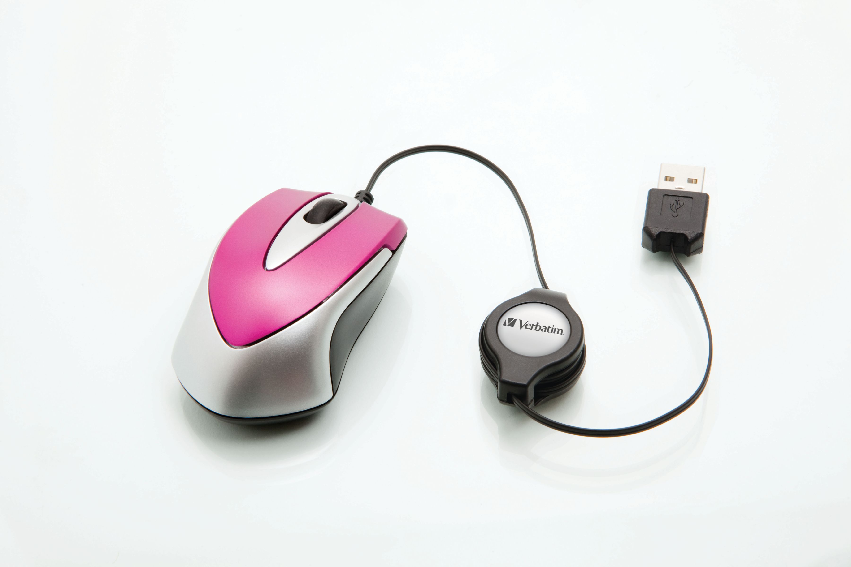 Verbatim Go Mini Travel Mouse Pink