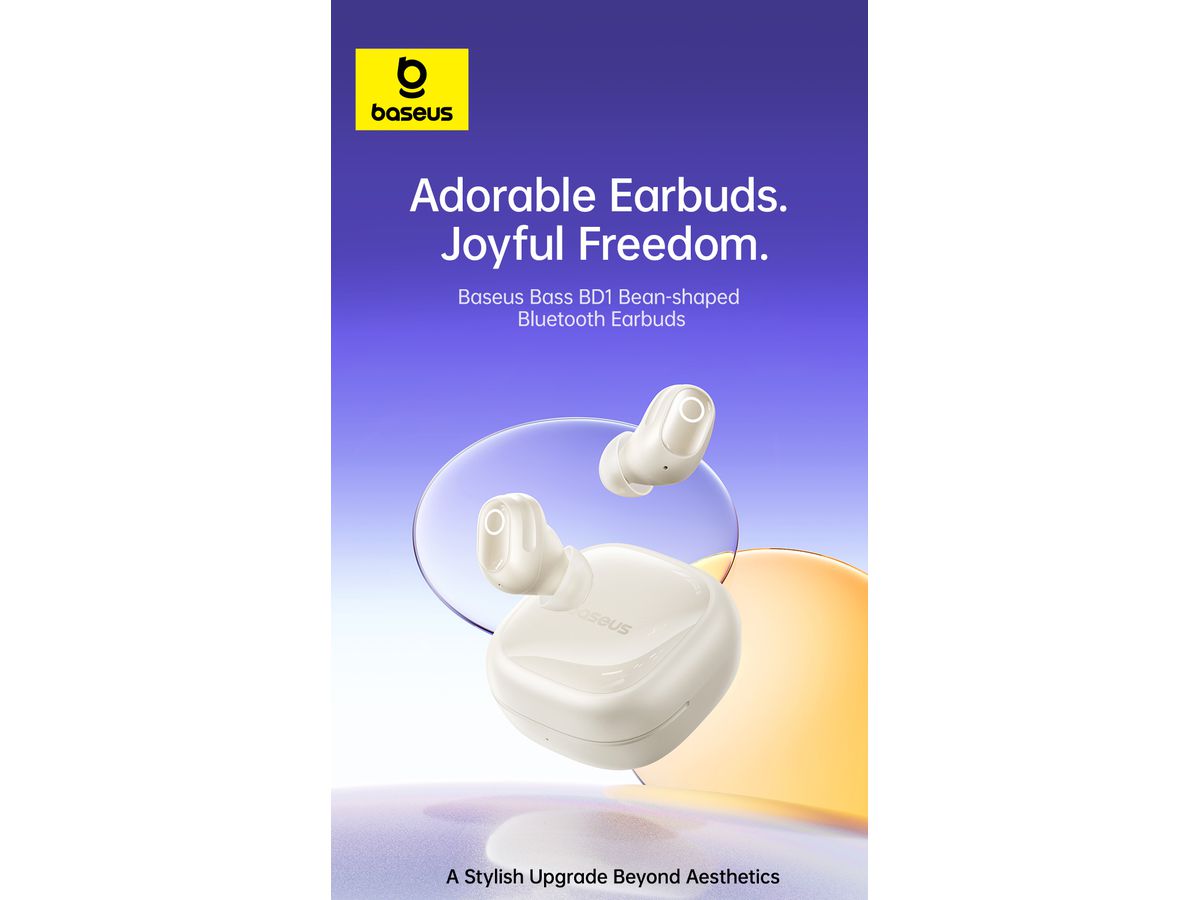 Baseus Bass BD1 TWS Earbuds White