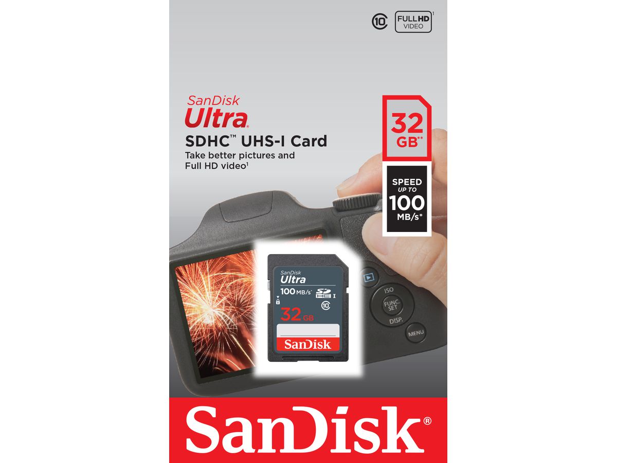 SanDisk Ultra SDHC 100MB/s 32GB