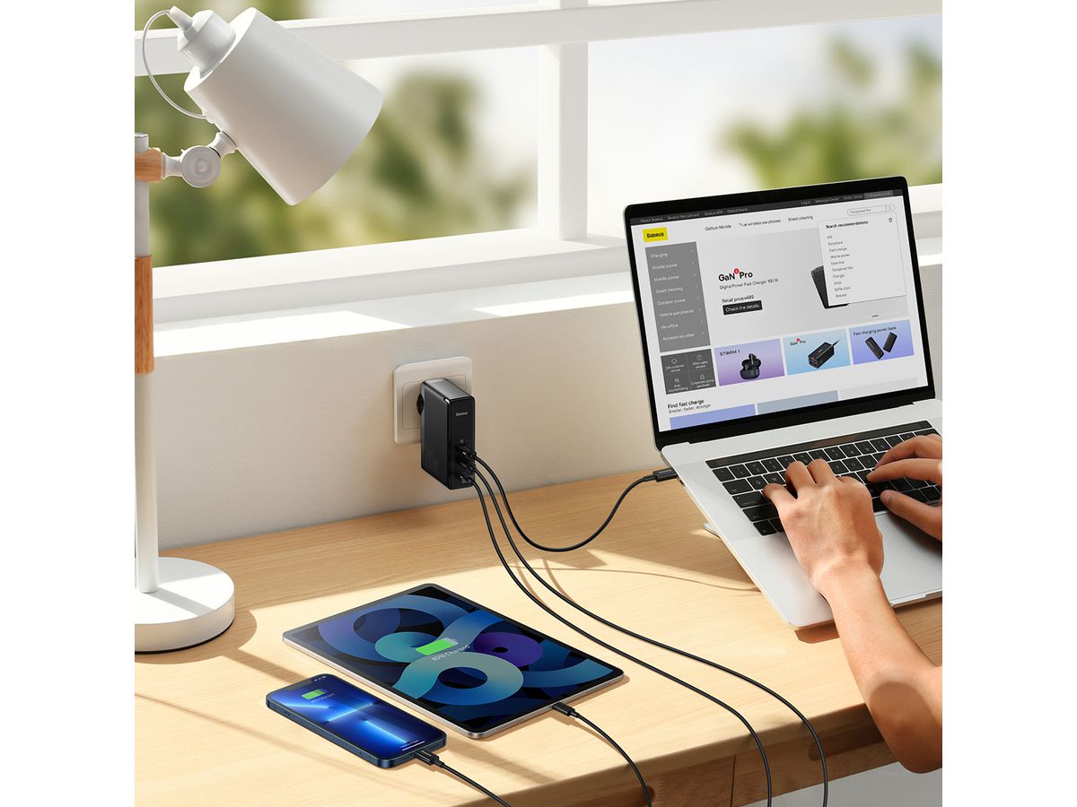 Baseus GaN5 Pro 3 Port Charger 140W