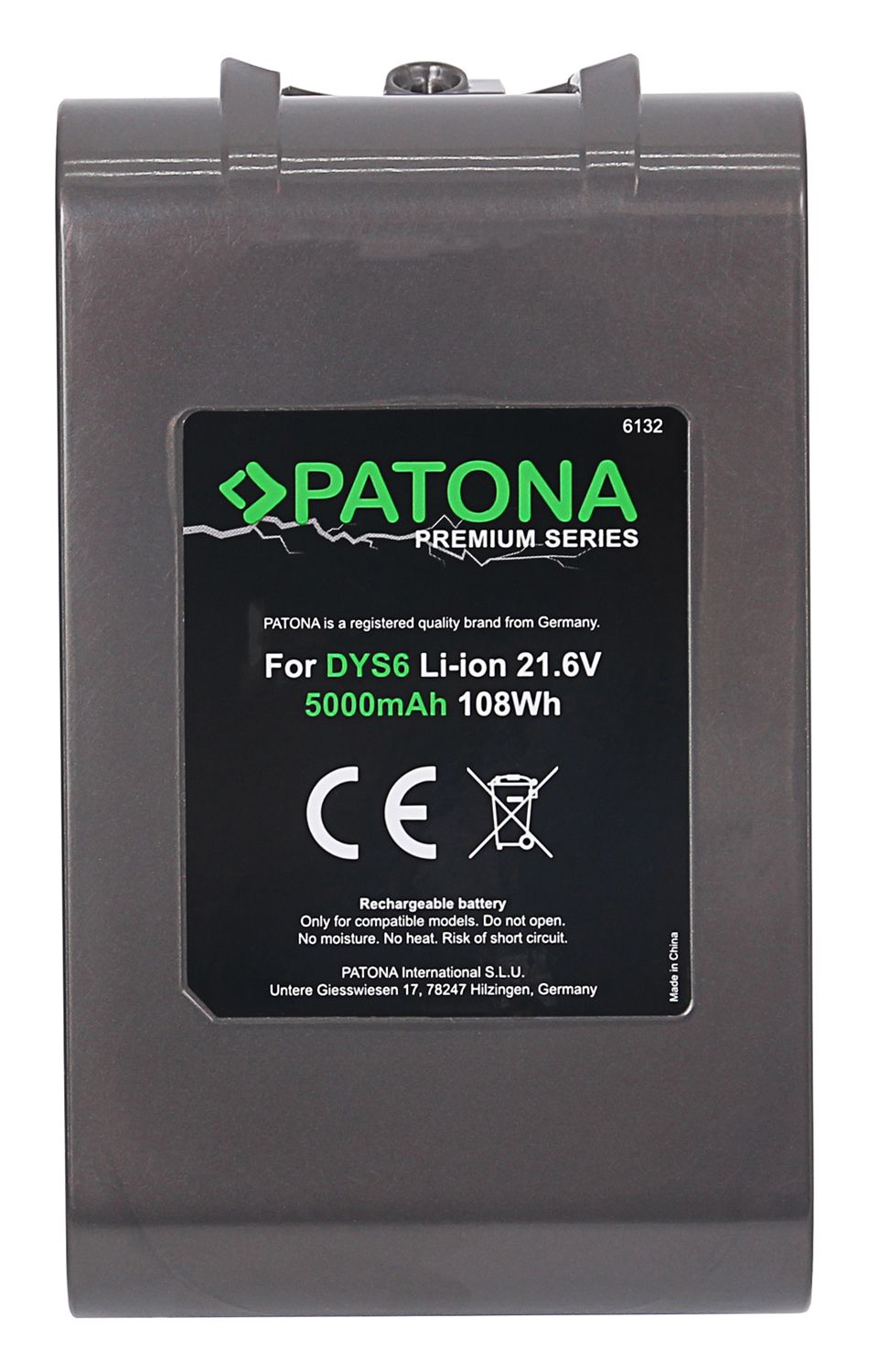 Patona Premium Akku Dyson V6 5000mAh