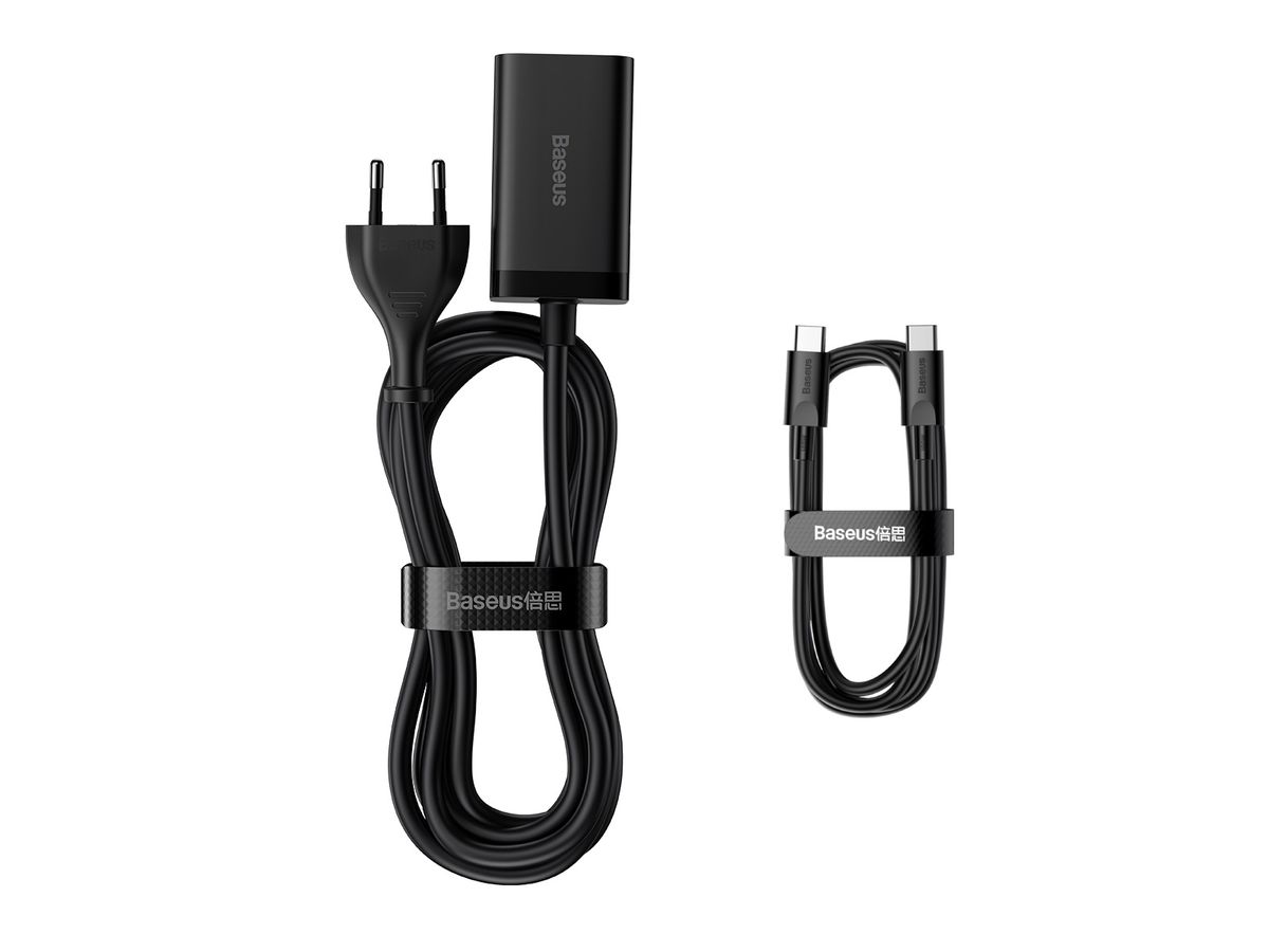 Baseus GaN3 Pro 4 Port Charger 65W Black