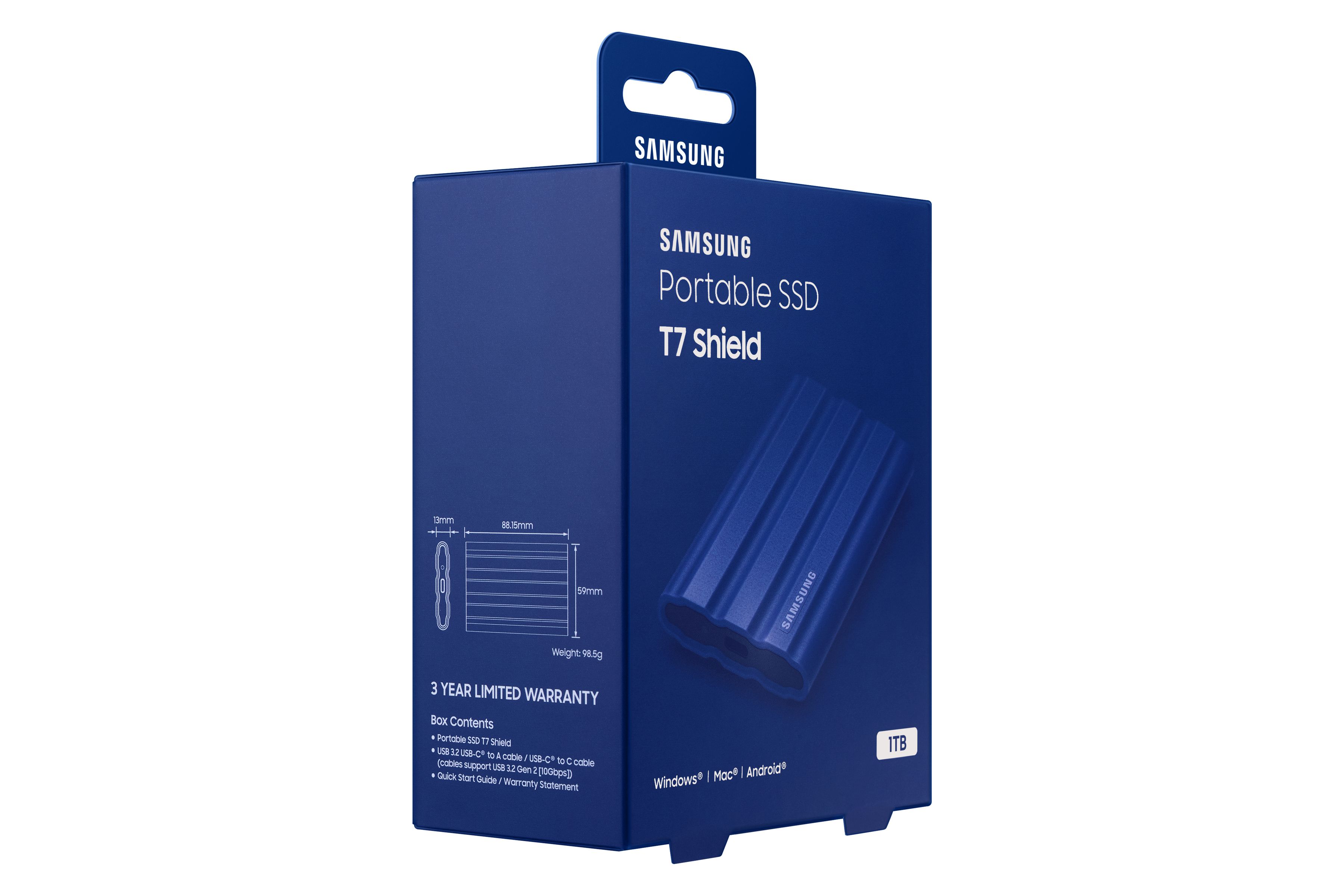 Samsung PSSD T7 Shield 1TB blue