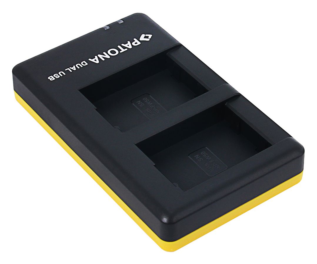 Patona NP-FW50 Set Ladegerät + 2 Akkus