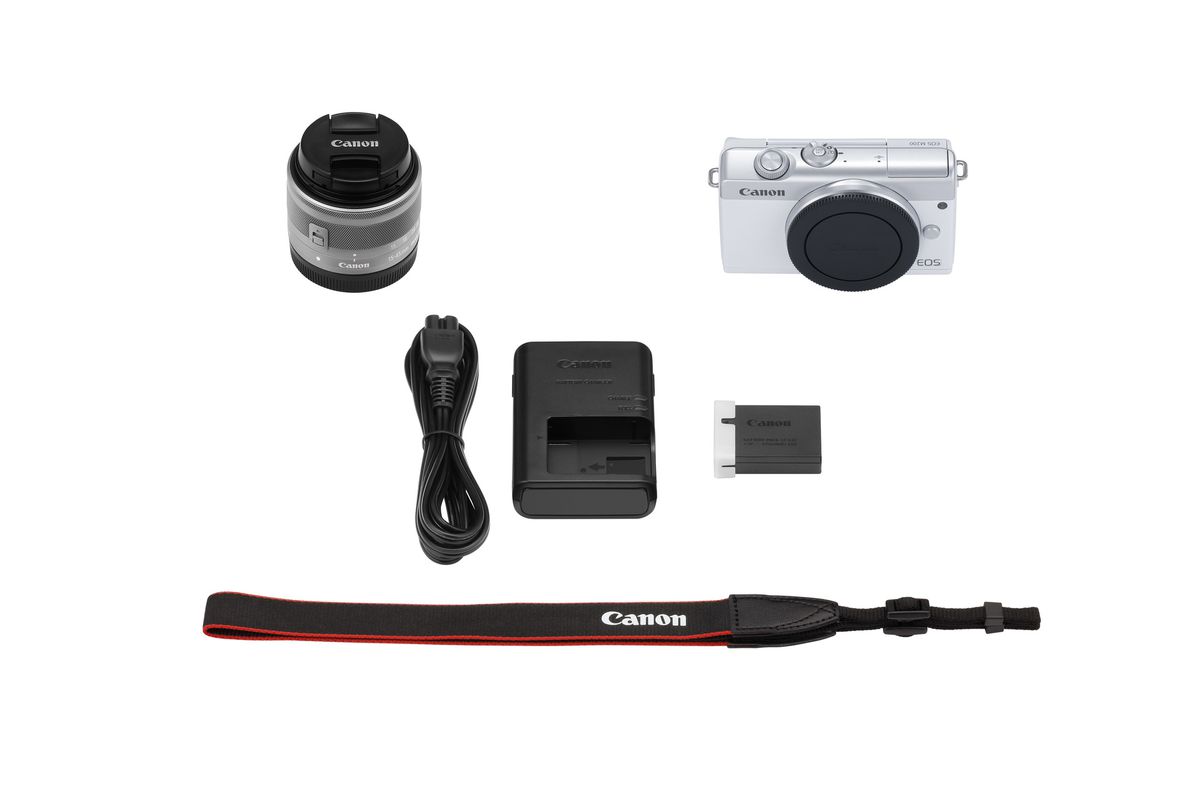 Canon EOS M200 + 15-45mm Weiss