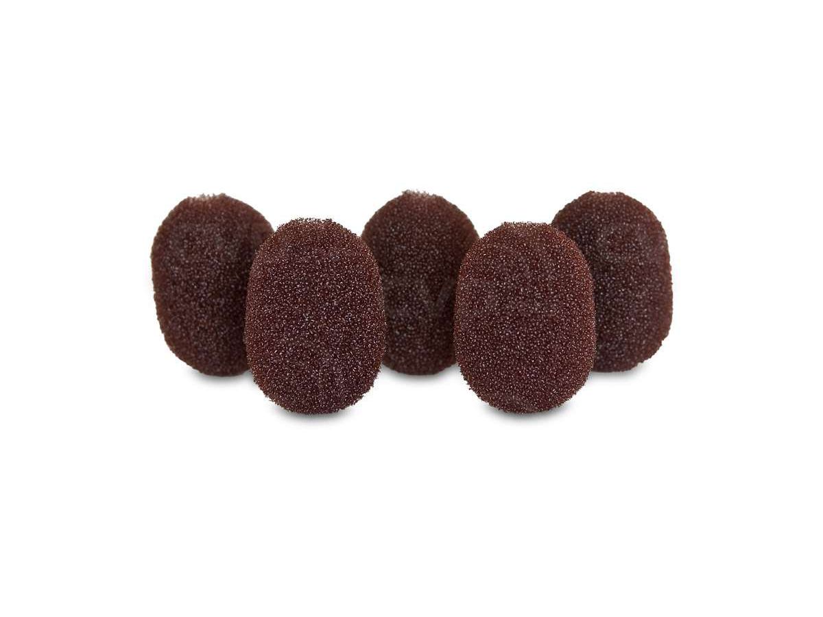 Rycote Lav Foam Brown - 5er Pack