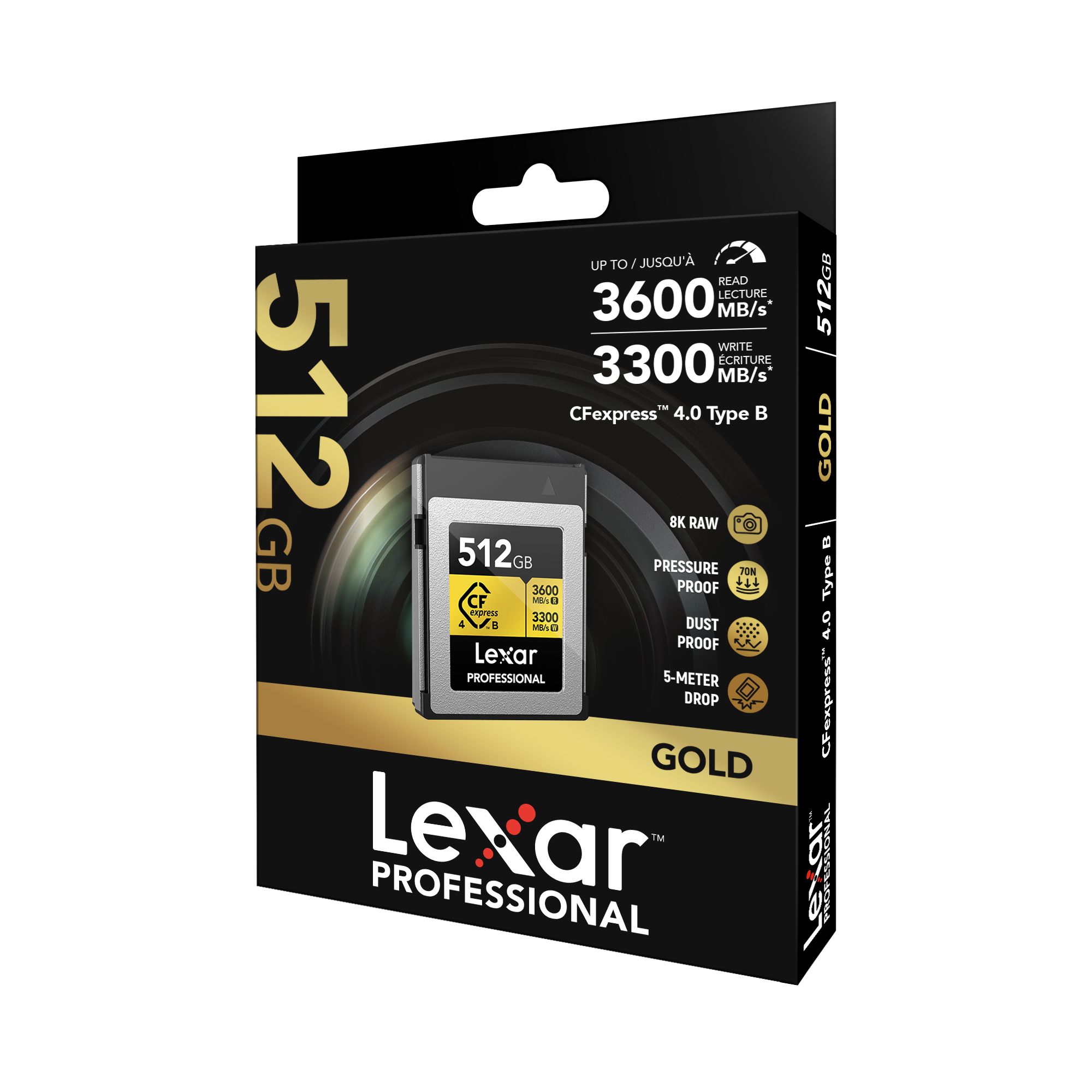 Lexar 3600MB/s CFexpress4.0 B 512GB Gold