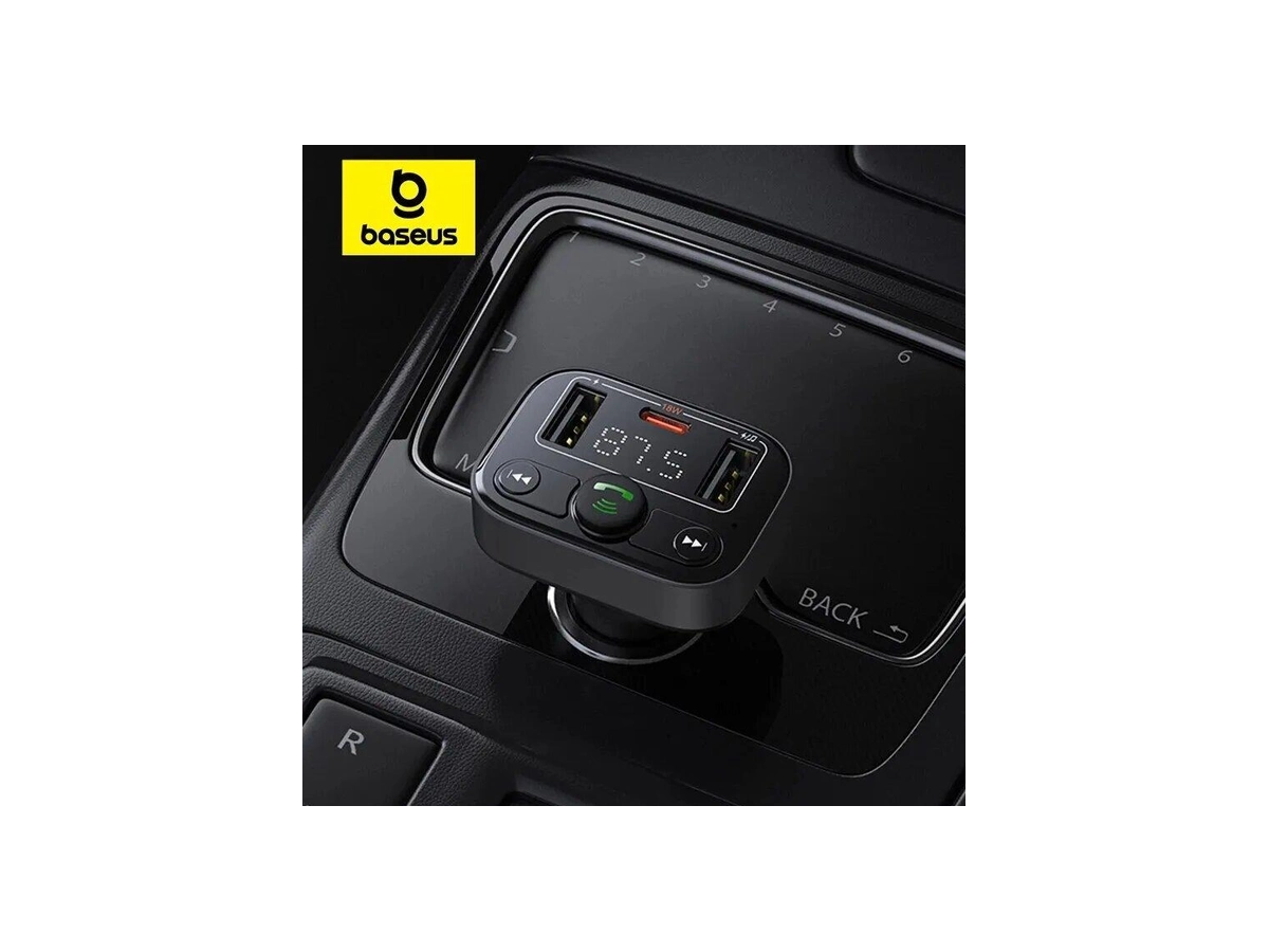 Baseus Car FM Transmitter Cluster Black