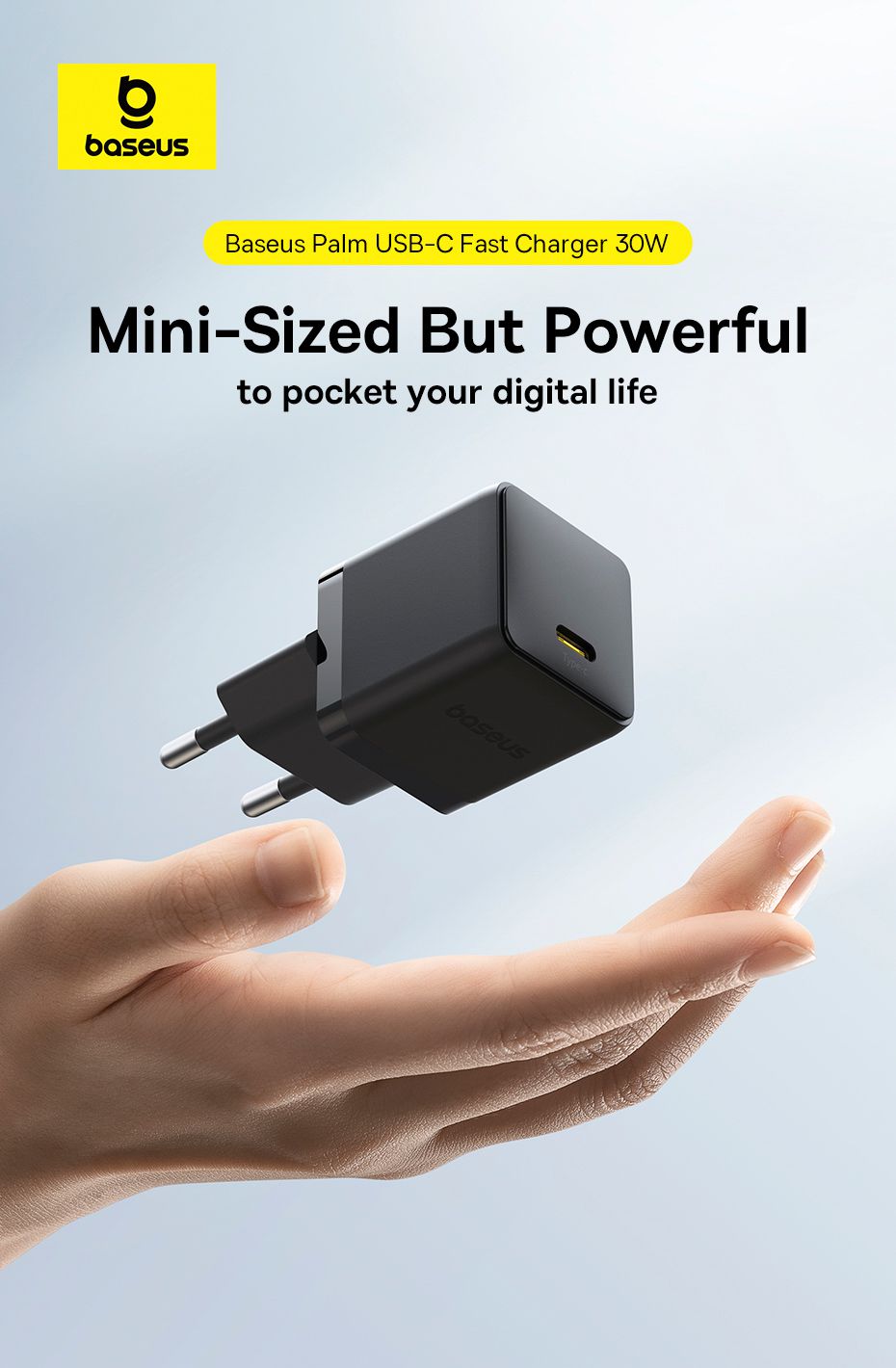 Baseus Palm Fastcharger 1C 30W Bl.