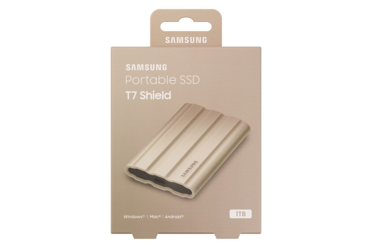 Samsung PSSD T7 Shield 1TB beige