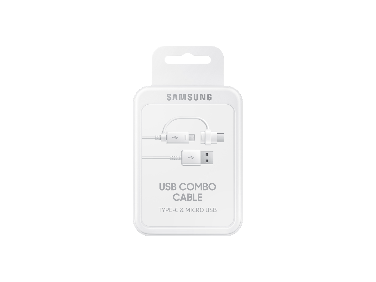 Samsung Combo Cable USB-C/microUSB white