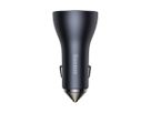 Baseus Triple Car Charger 65W Dark Gray