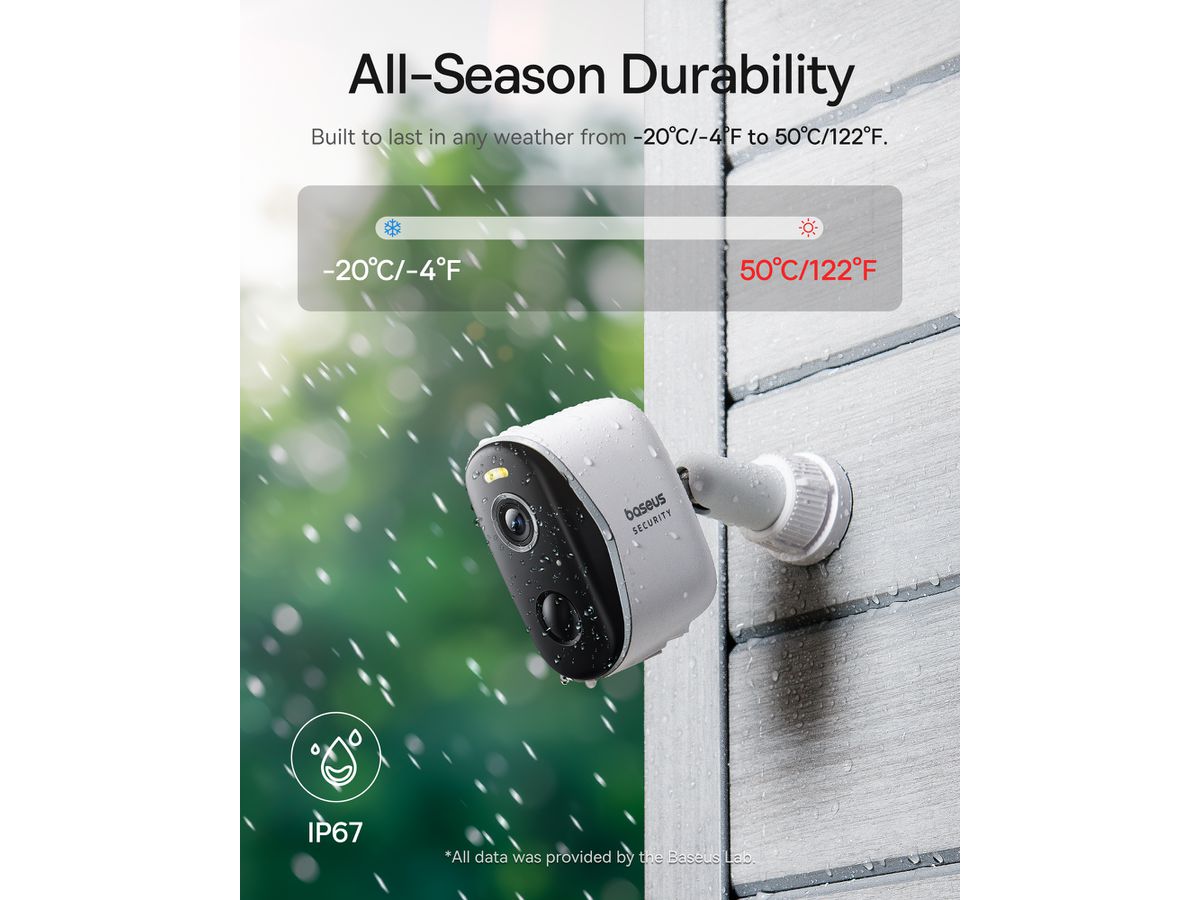 Baseus N1+ Outdoor Camera 2K 2Cam Kit
