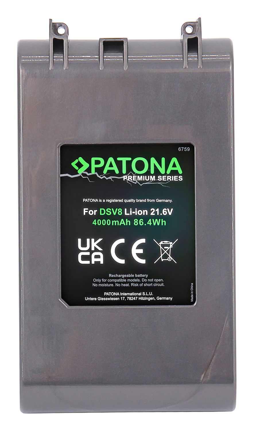 Patona Premium Akku Dyson V8 4000mAh